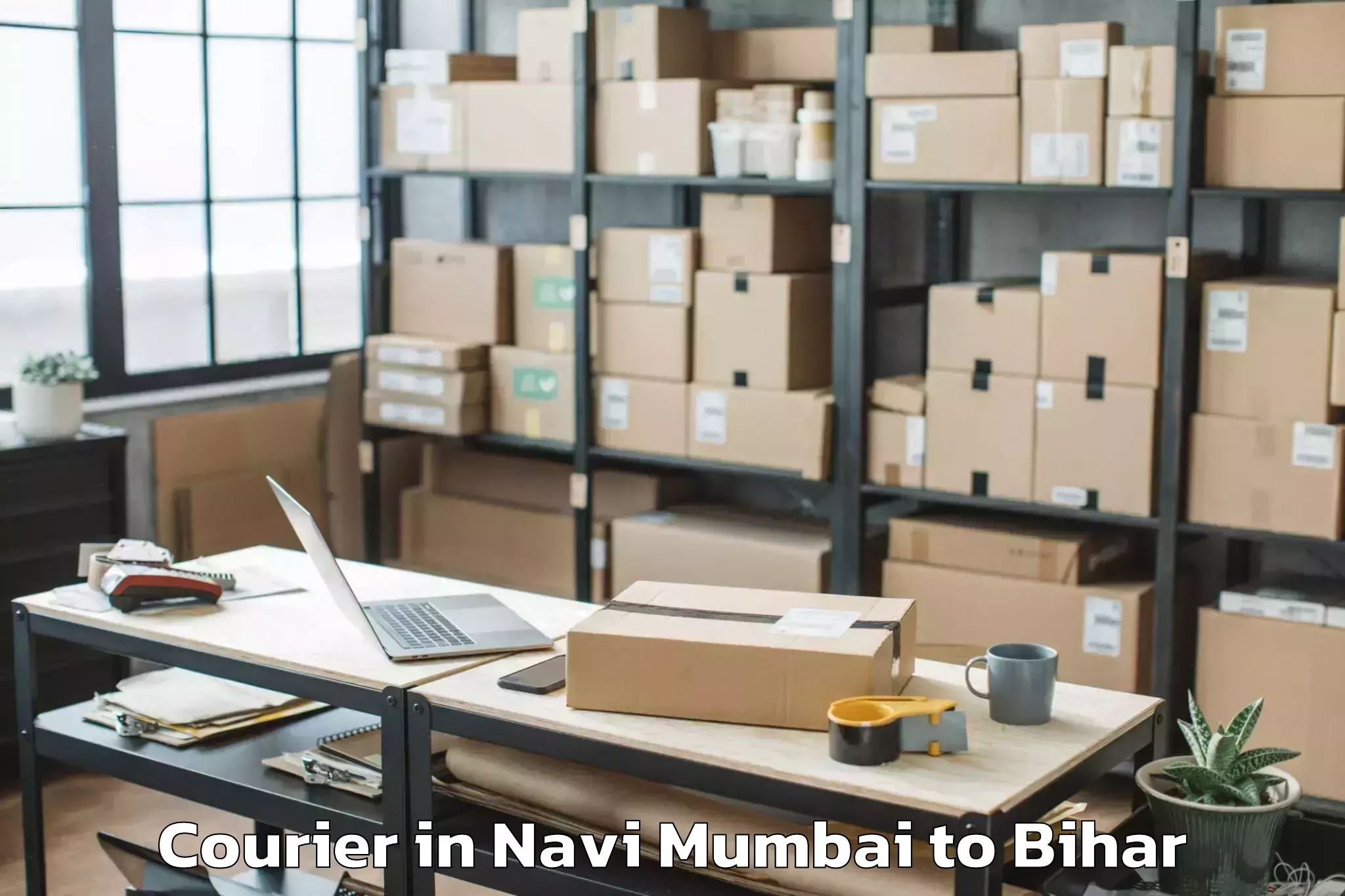 Professional Navi Mumbai to Ghoghardiha Courier